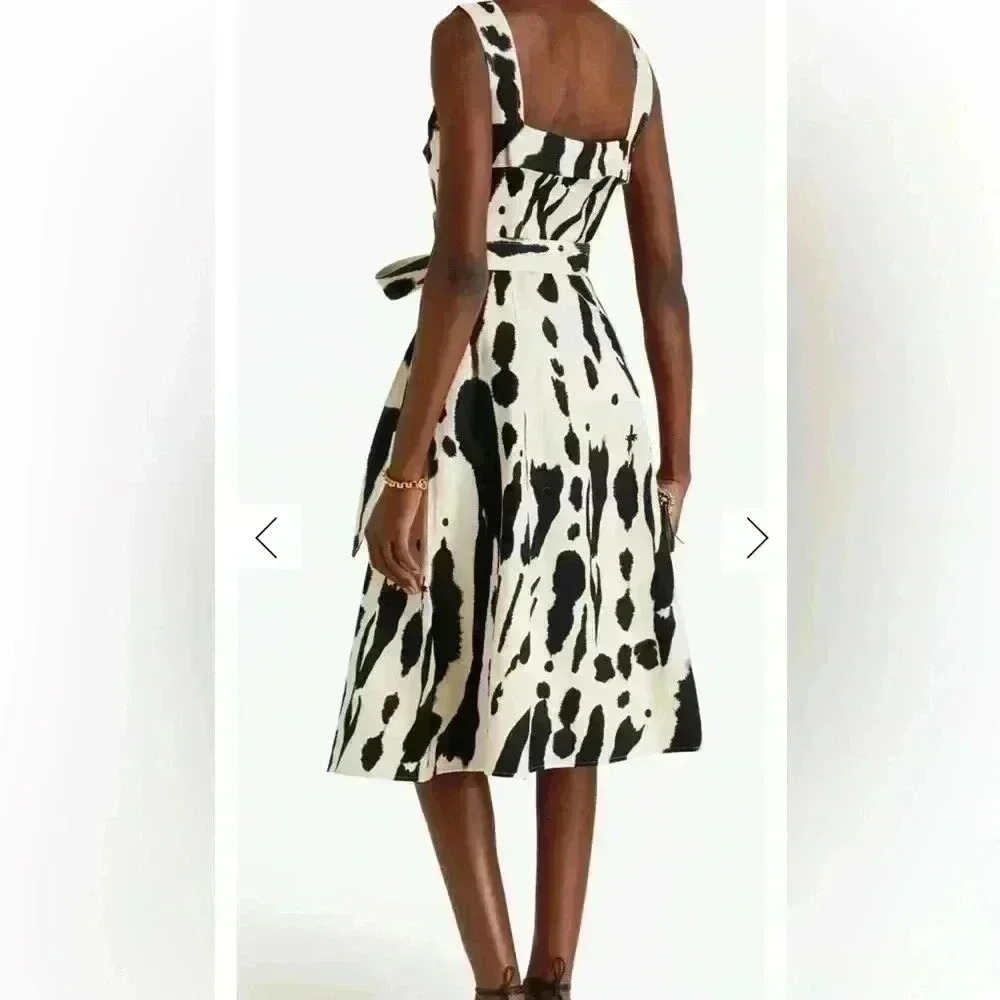 Stine Goya Gina Abstract Print Organic Cotton Dress - Picture 2 of 7